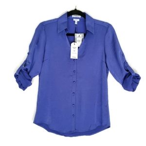 NWT Express Women's Long Sleeve Portofino Shirt